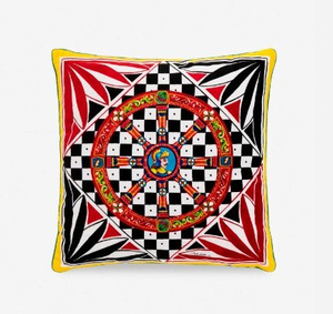 Dolce&Gabbana velvet cushion, Carretto Siciliano