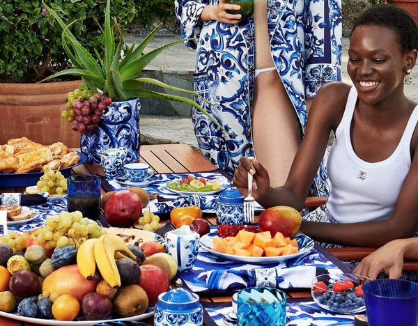 Dolce&Gabbana sugar bowl, Blu Mediterraneo