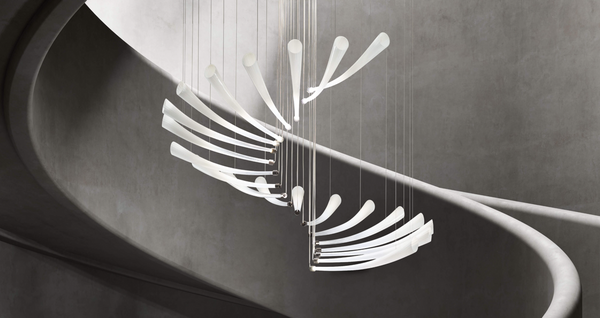 Pulsa Spiral chandelier by Italamp
