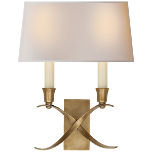 Wall lamp E.F.Chapman Cross Bouillotte Small