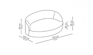 Francesca sofa by Casamilano