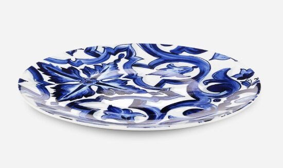 Dolce&Gabbana porcelain serving plate, Blu Mediterraneo