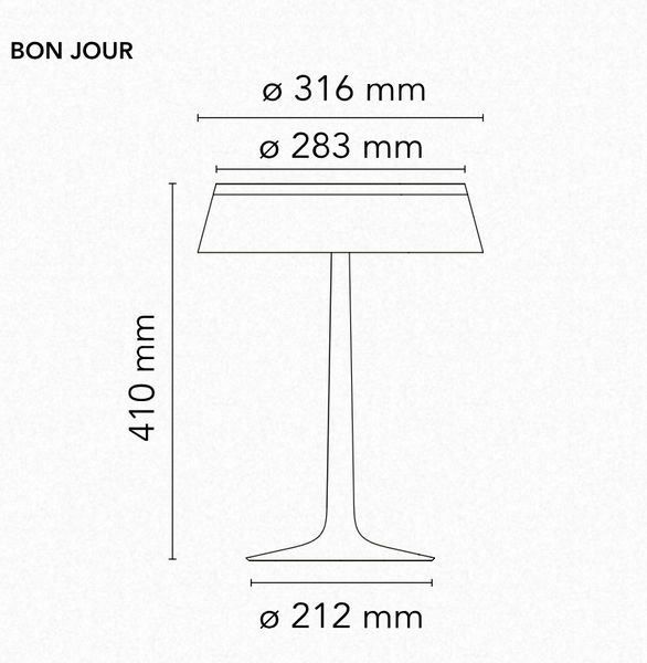 Lampa stołowa Bon Jour marki Flos