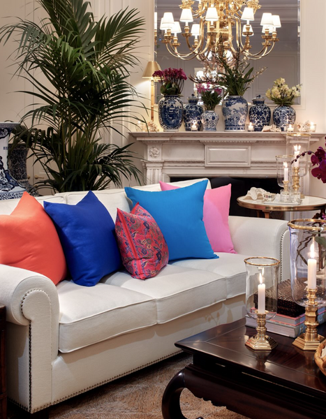 Marion decorative silk cushion by Ralph Lauren Home