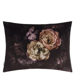 Designers Guild Le Poeme de Fleurs Rosewood decorative pillow