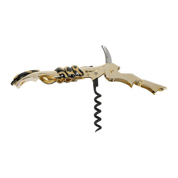 Roberto Cavalli Home Snake Wine Corkscrew (Black)