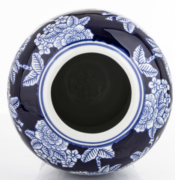 Blue Night Garden ceramic vase