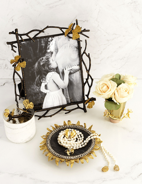 Set of two candle holders by Michael Aram, from the Anemone collection