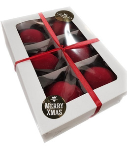 Christmas bauble in red color