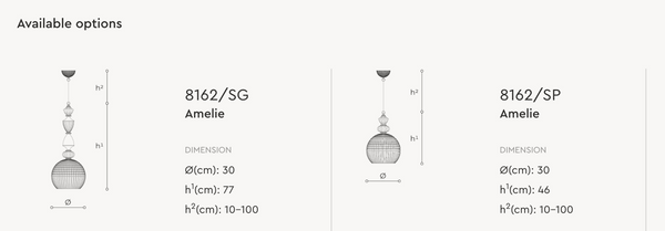 Amelie Medium pendant lamp by Italamp