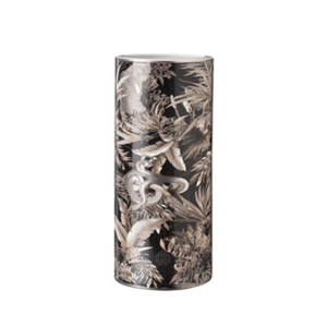 Duży wazon Roberto Cavalli Home, z kolekcji Tropical Jungle Black