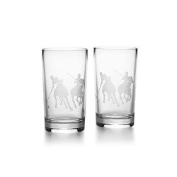 Kryształowy Zestaw dwóch szklanek Ralph Lauren Home, z kolekcji Garrett-Highball