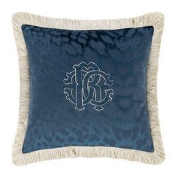 Poduszka dekoracyjna Roberto Cavalli Home Monogram Pantera (Blue)