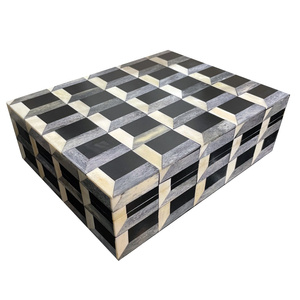 Pudełko dekoracyjne  Drawing Box Optic Grey Black